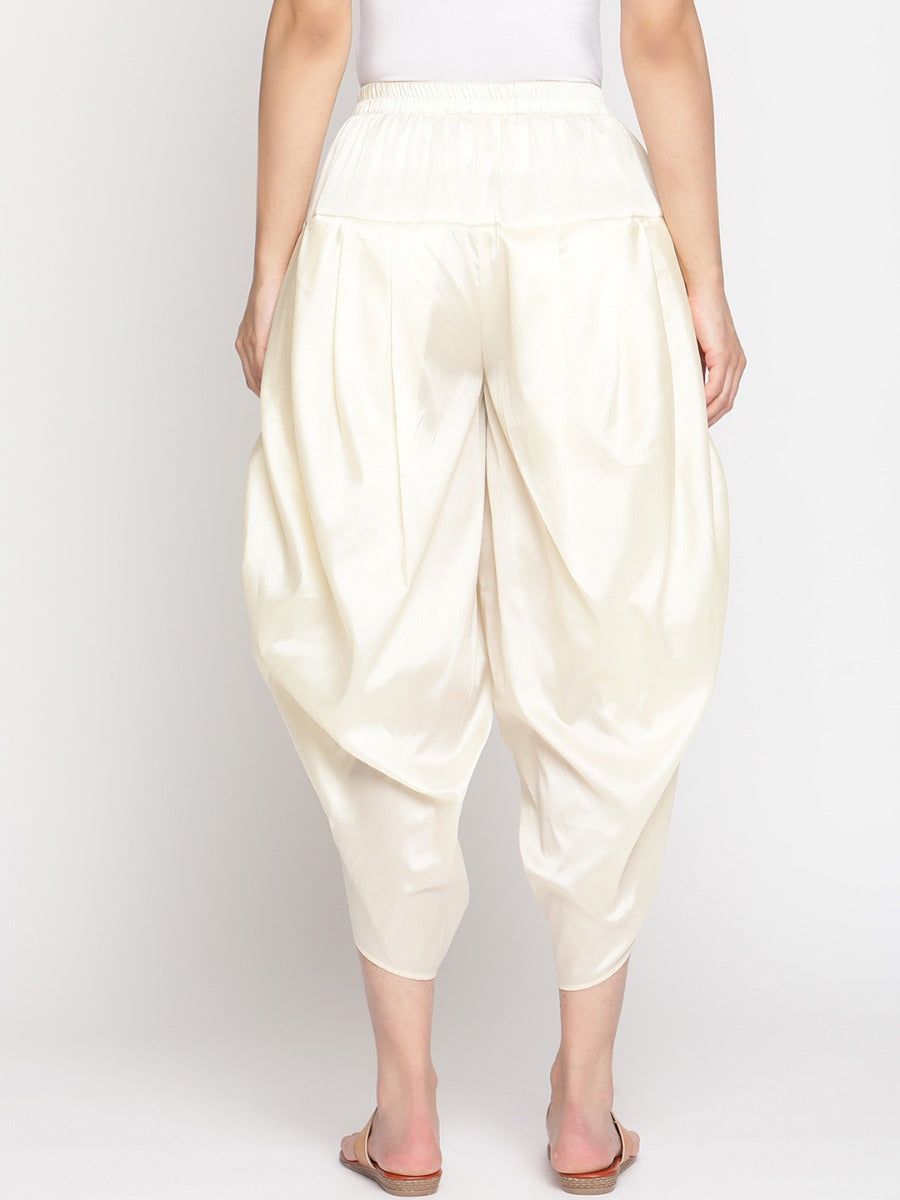 Cloud Cream Banarasi Tulip Dhoti