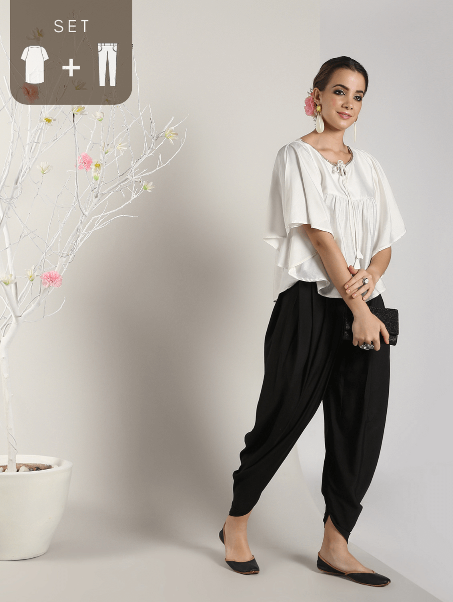 Dune Silk Dhoti Pant - ShopJSK