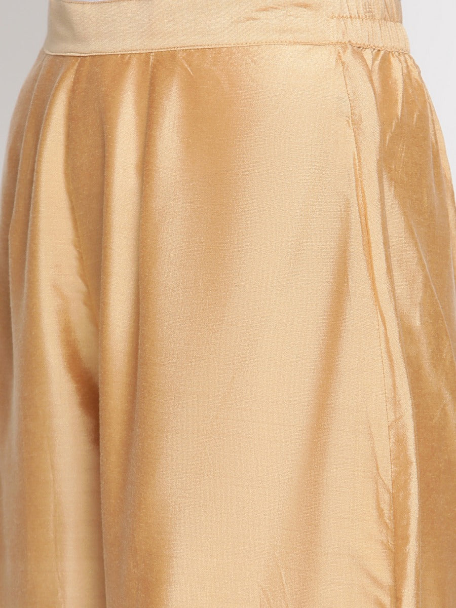 Golden Haze Banarasi Pathani Salwar