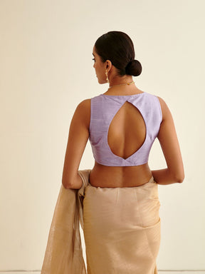 Waistcoat stylised blouse-Light orchid