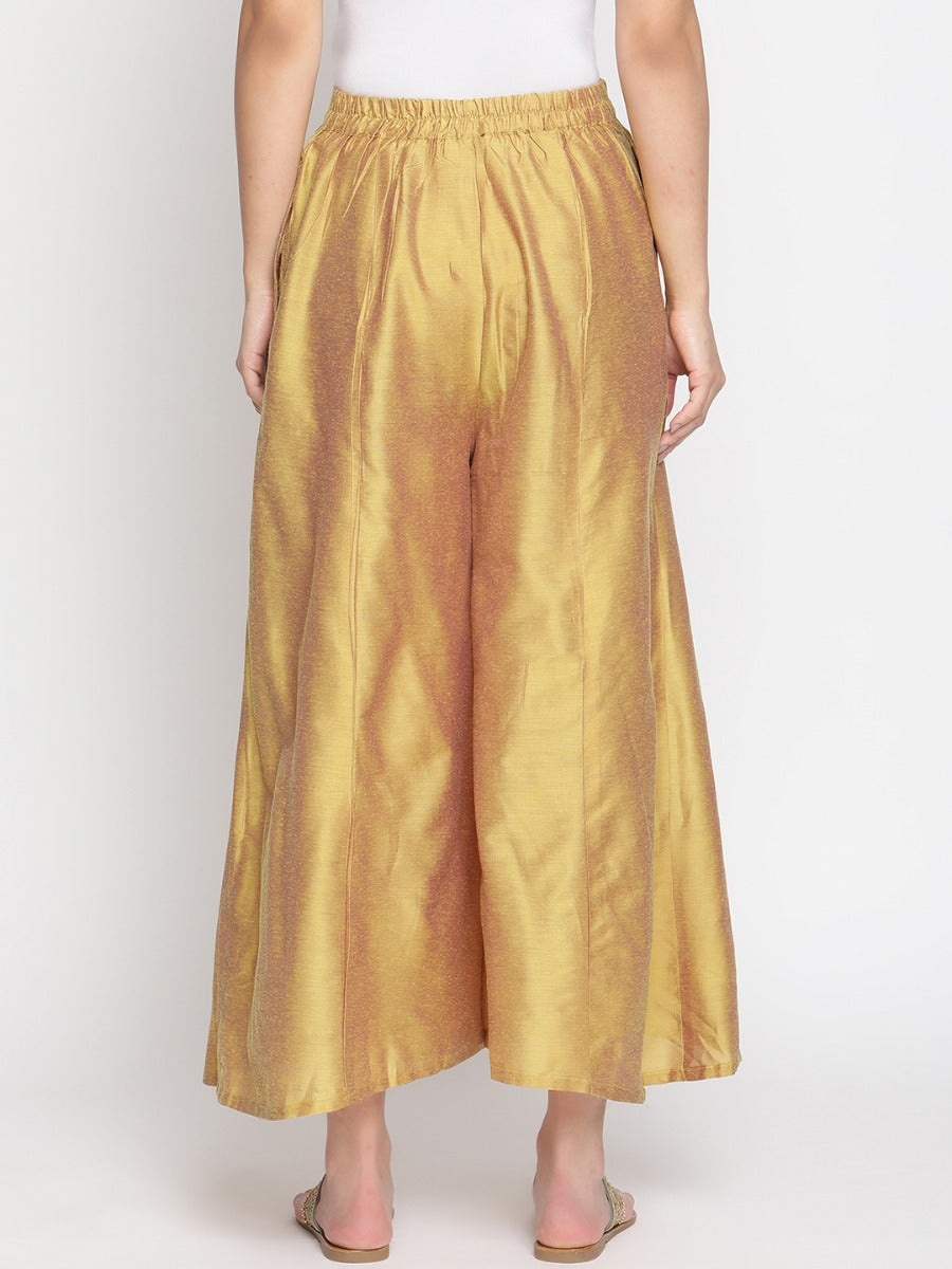 Golden palazzo online pants online