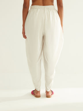 Tulip dhoti pants with elasticated waist