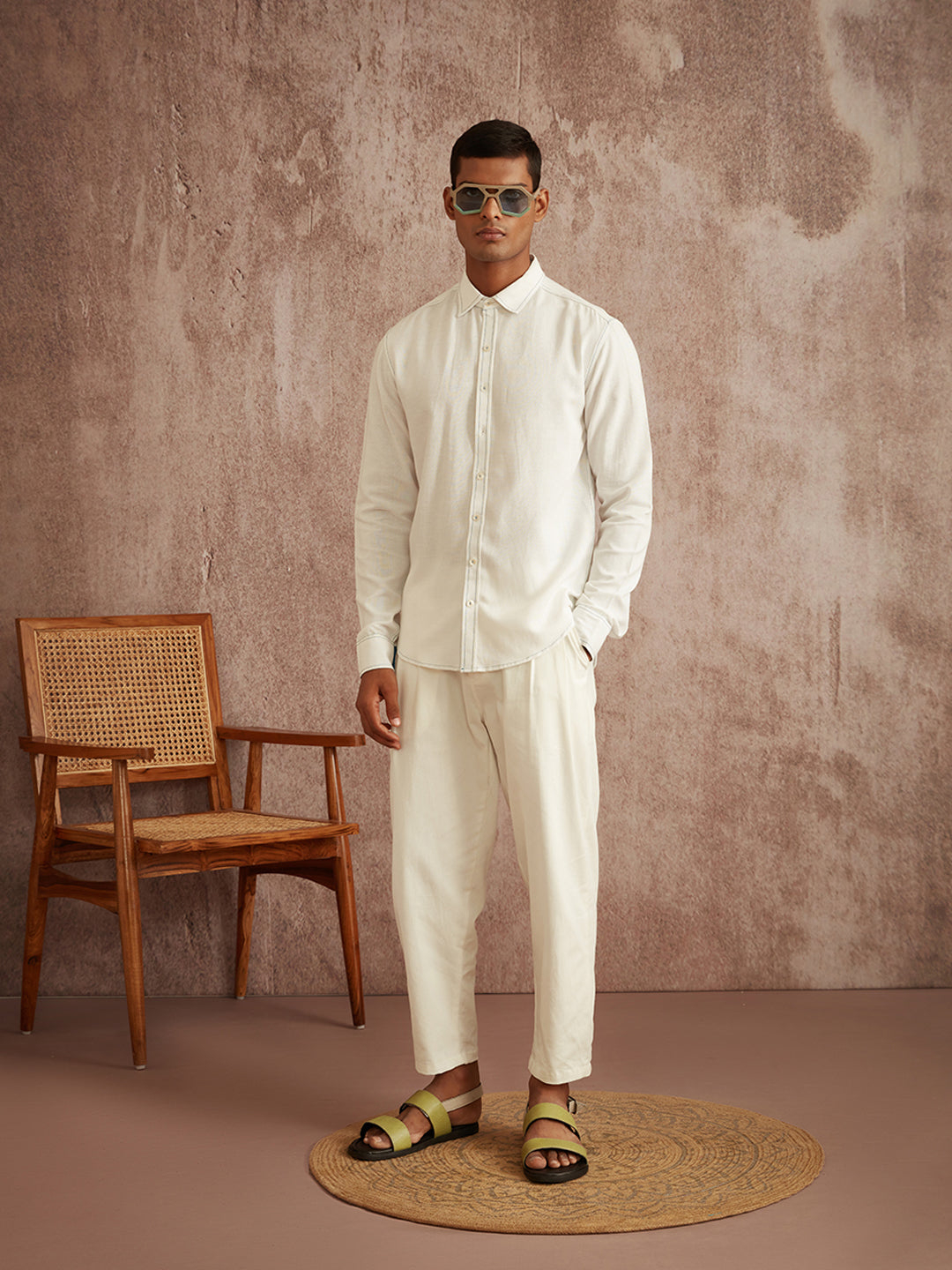The Stitchline Shirt - Frost White