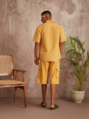 Lapel collar shirt-Tortilla Brown