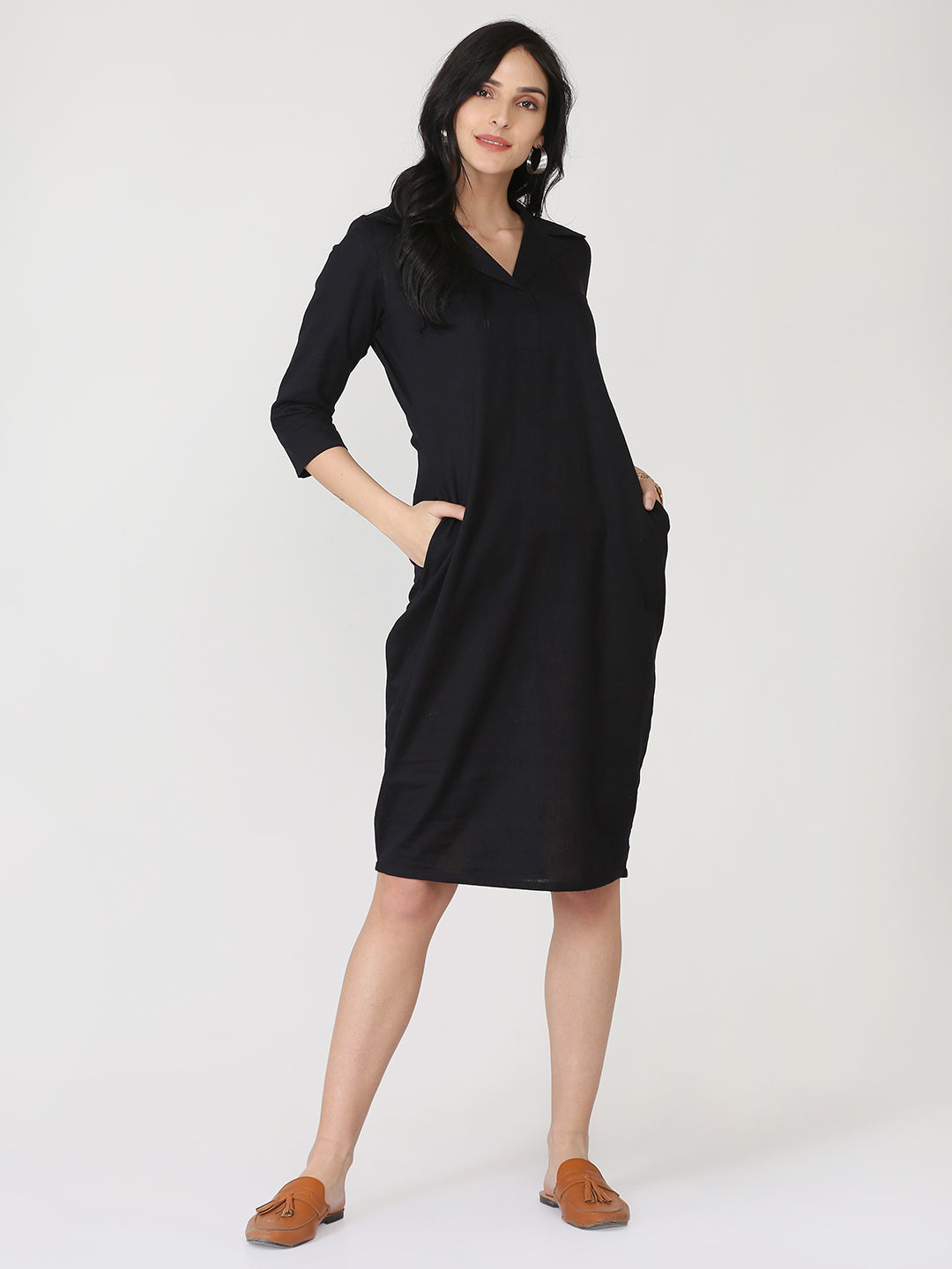 Cotton Linen Tulip Dress