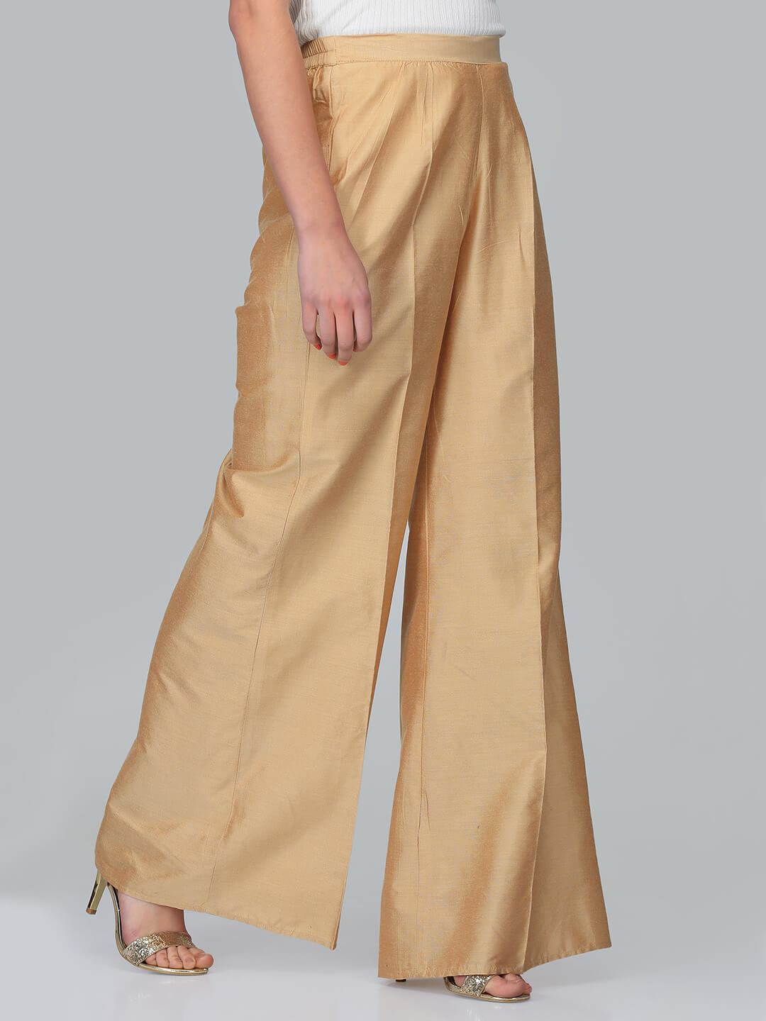 Banarasi Golden Palazzo Pants