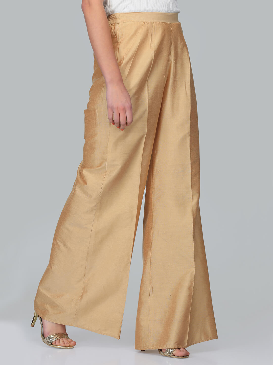 Banarasi Golden Pallazo Pants