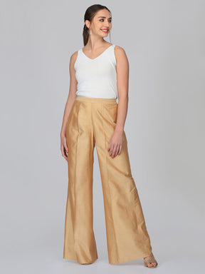 Banarasi Golden Palazzo Pants