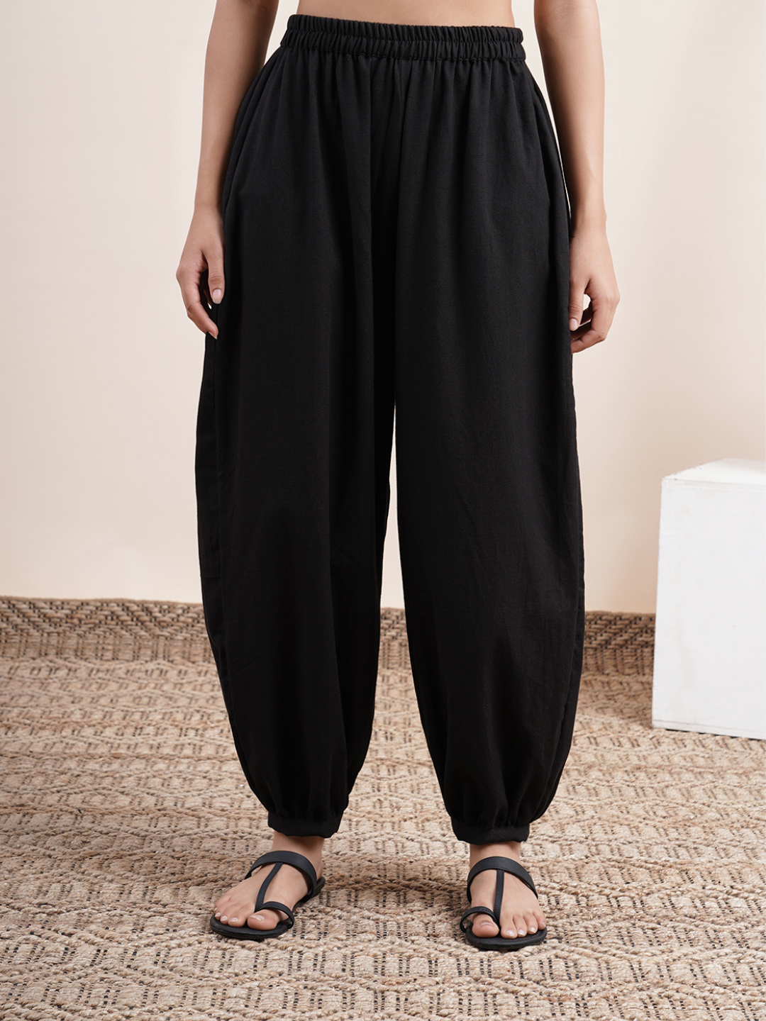 Black Pathani Pants