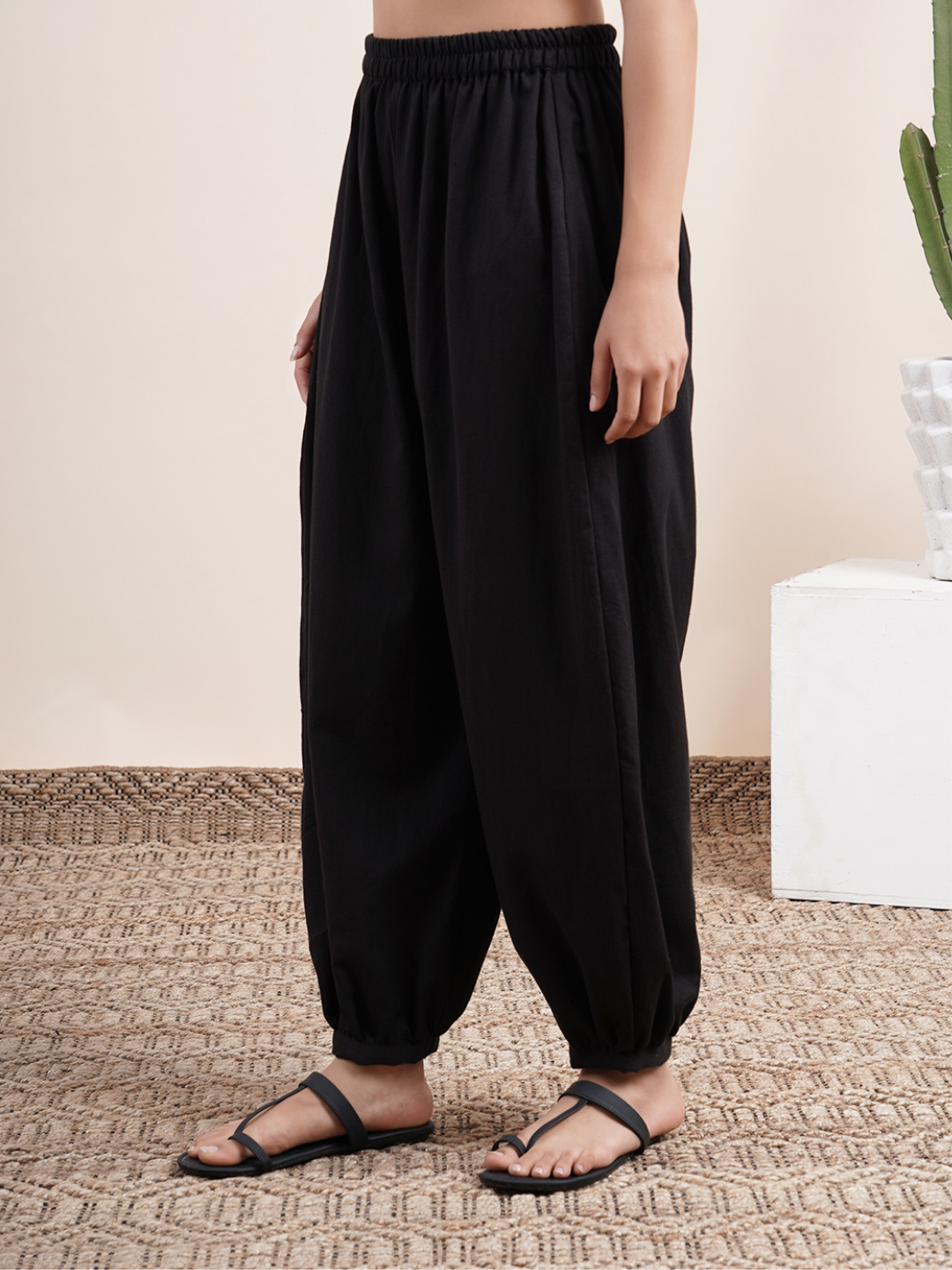 Black Pathani Pants