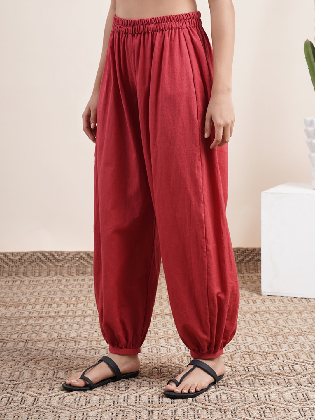 Maroon Pathani Pants