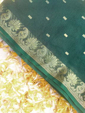 Roja Odhani - Emerald Green