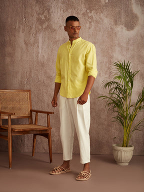 Relaxed fit shirt- Lime