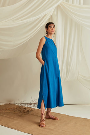box pleat jumpsuit dress BOSS - Pliss-pleat jumpsuit with halterneck