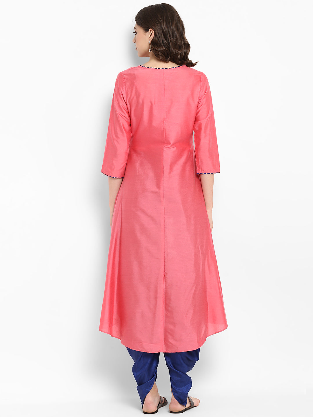 Abhishti Polysilk A Line Long and Short Kurta