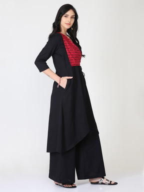 Abhishti The Speech in cotton Linen High LowAngrakha