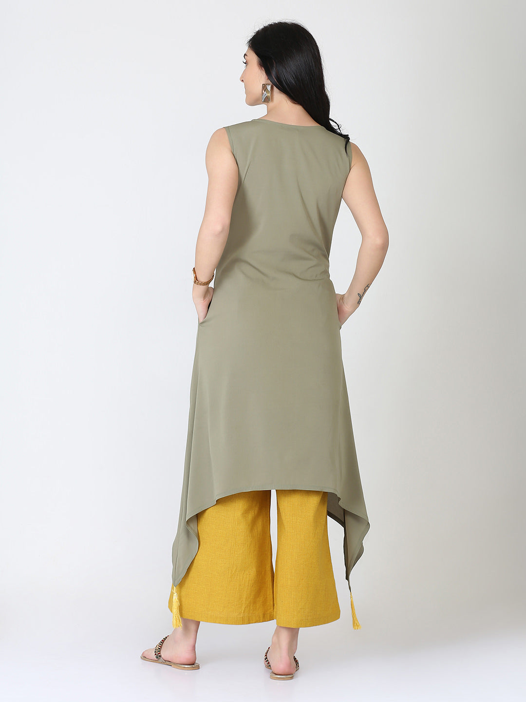 Abhishti Flared Tassled A line Kurta