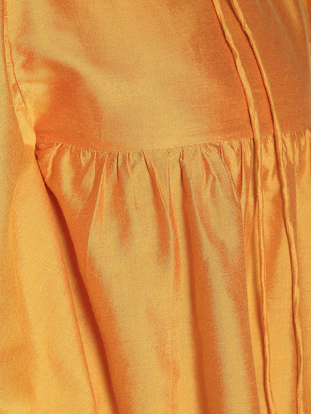 Abhishti Cotton Silk Kaftan Top With Lace Detail
