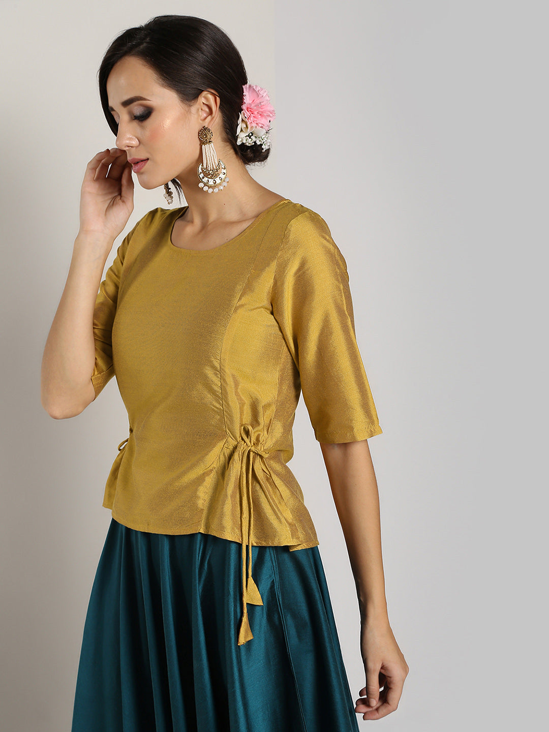 Banarasi Golden Functional Top