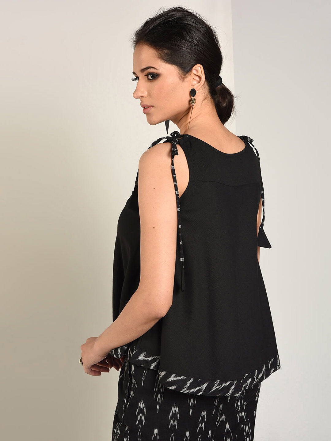 Abhishti Ikat detailed Cotton summer Tank Top
