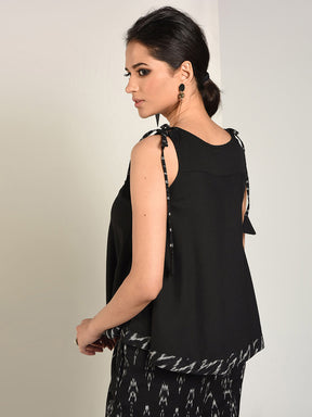 Abhishti Ikat detailed Cotton summer Tank Top