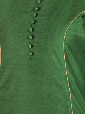 Abhishti Cotton Silk Kalidar Princess cut flared kurta