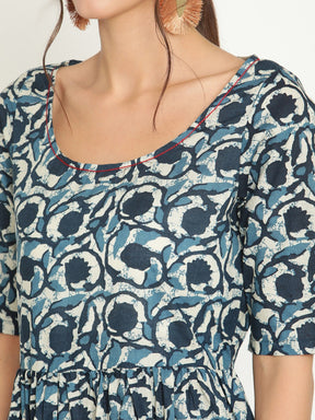Abhishti printed tiered midi dress