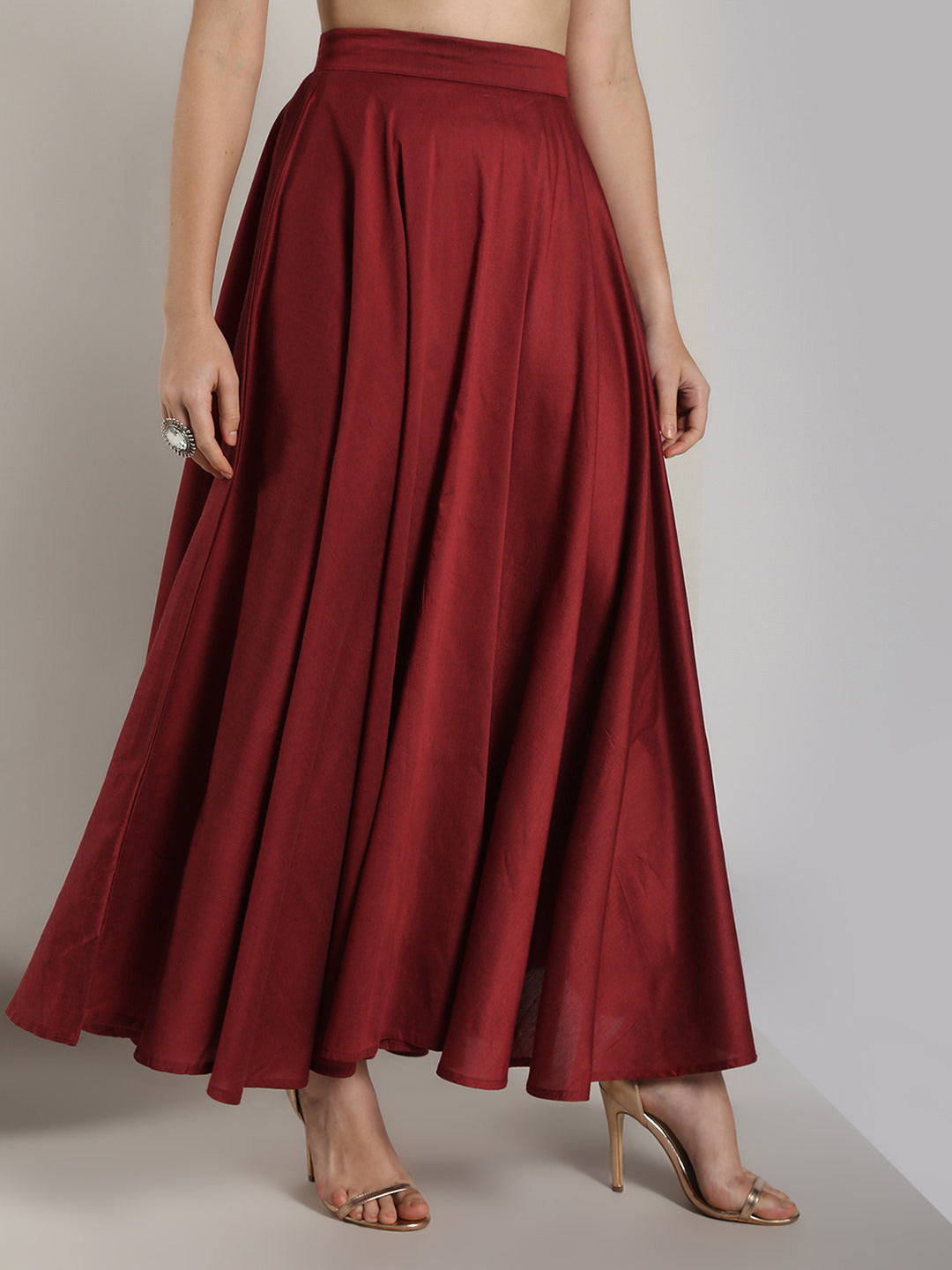 Silk skirt deals cotton on