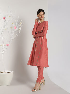 Abhishti Cotton Silk Straight Pants