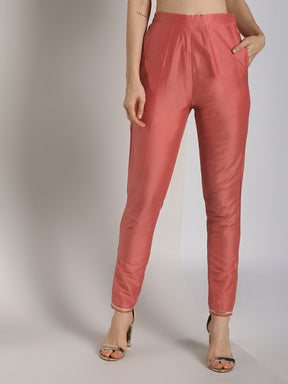 Abhishti Cotton Silk Straight Pants
