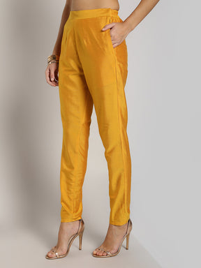 Abhishti Cotton Silk Straight Pants