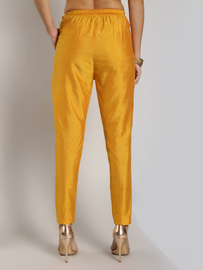 Abhishti Cotton Silk Straight Pants