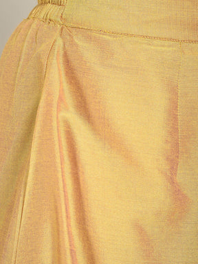 Abhishti Solid Cotton Silk Pathaani Salwar