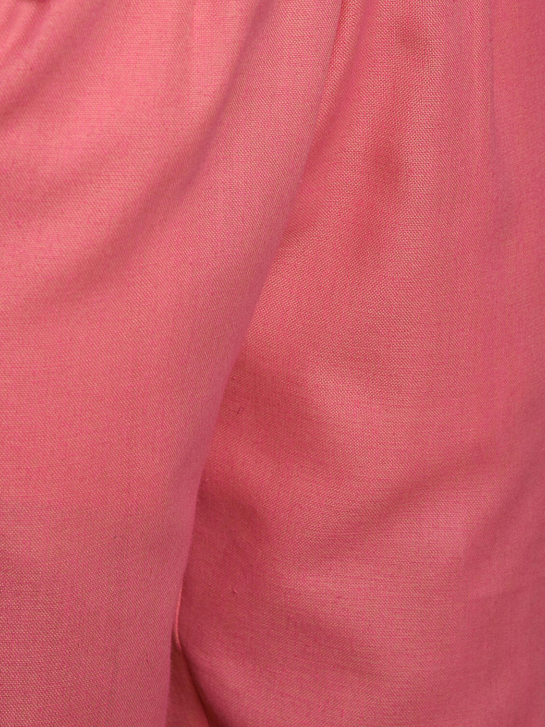 Two tone cotton cropped pants