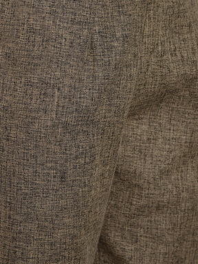Two tone cotton cropped pants