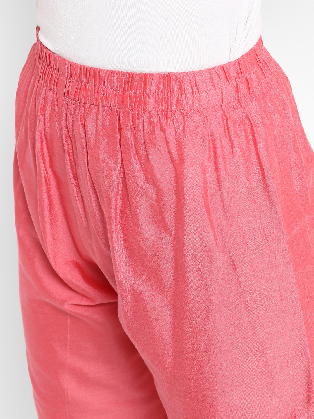 Abhishti Polysilk Pattel Straight Pants with Elattic