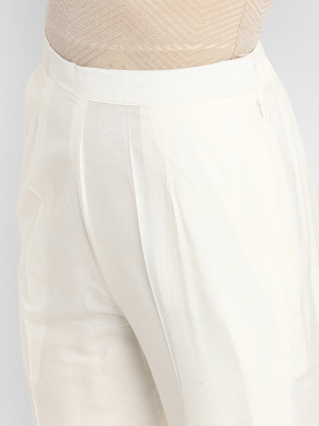 Off-White Straight Pants with Pockets