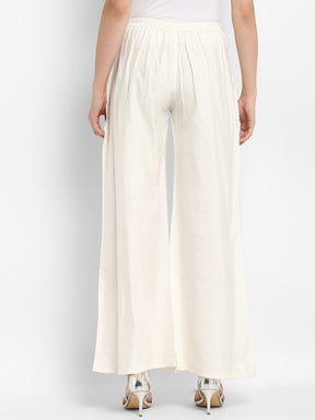 Off-White Fitted Palazzo Pants