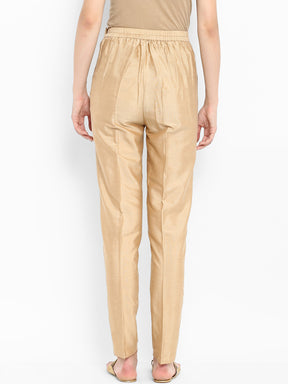 Abhishti Polysilk Straight Pants with Pockets