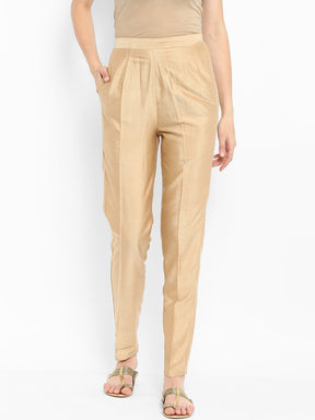 Abhishti Polysilk Straight Pants with Pockets