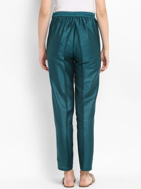 Abhishti Polysilk Straight Pants with Pockets