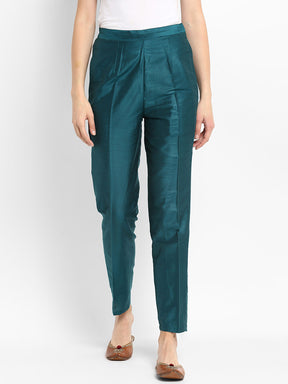Abhishti Polysilk Straight Pants with Pockets