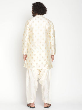 Zari work banarasi kurta with Afghani salwar