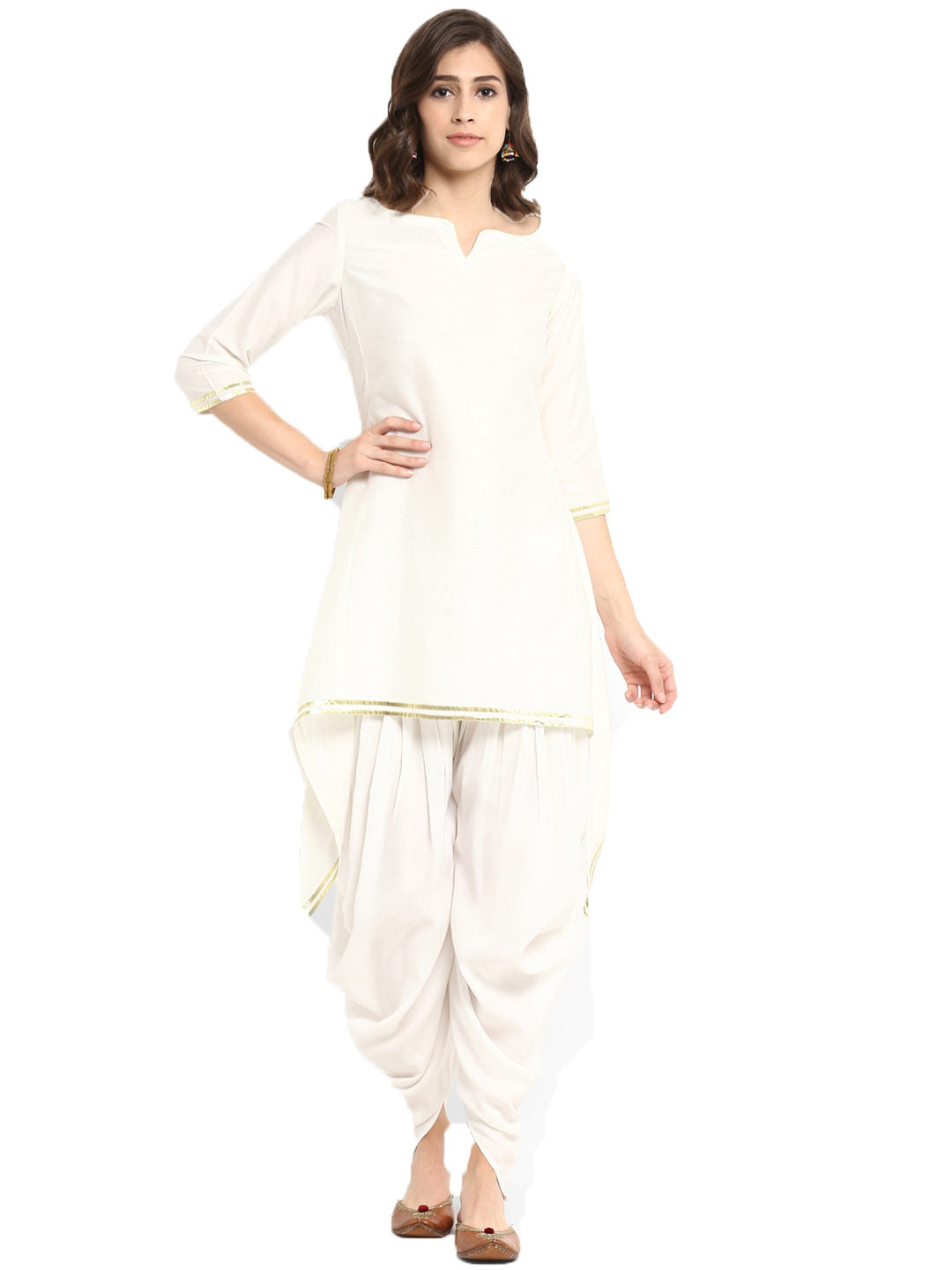Buy Lavanya The Label Pink  White Cotton Kurti Dhoti Set for Women Online   Tata CLiQ