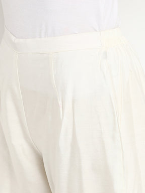 Abhishti Cotton Silk Kurta Bandhani Lace with Bottom