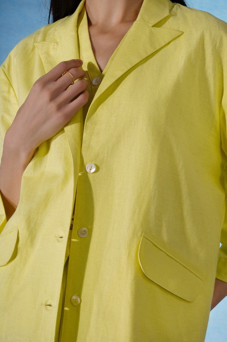Kiara Jacket paired with shorts and top