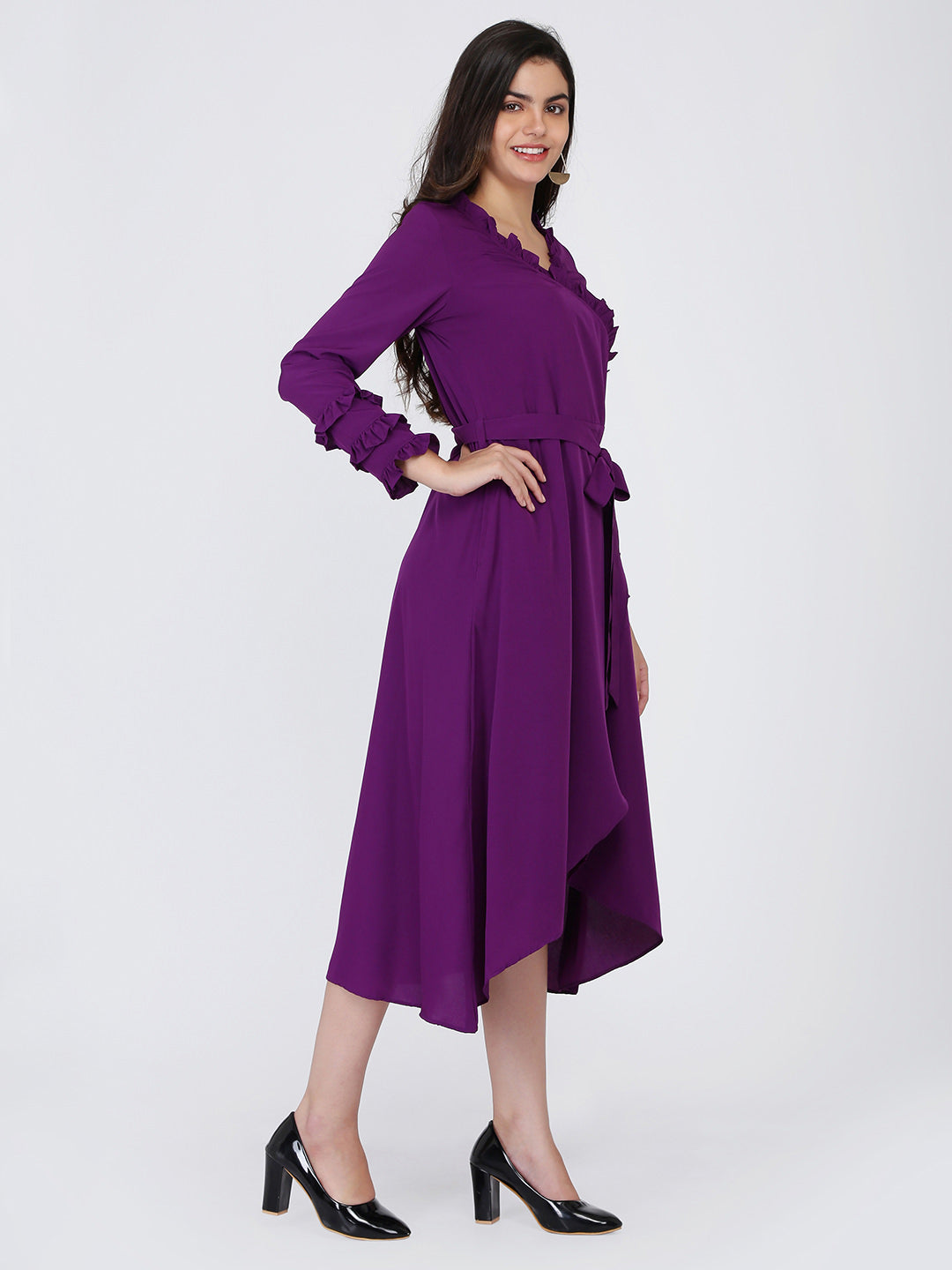 Dohyenne Asymmetric frilled Dress