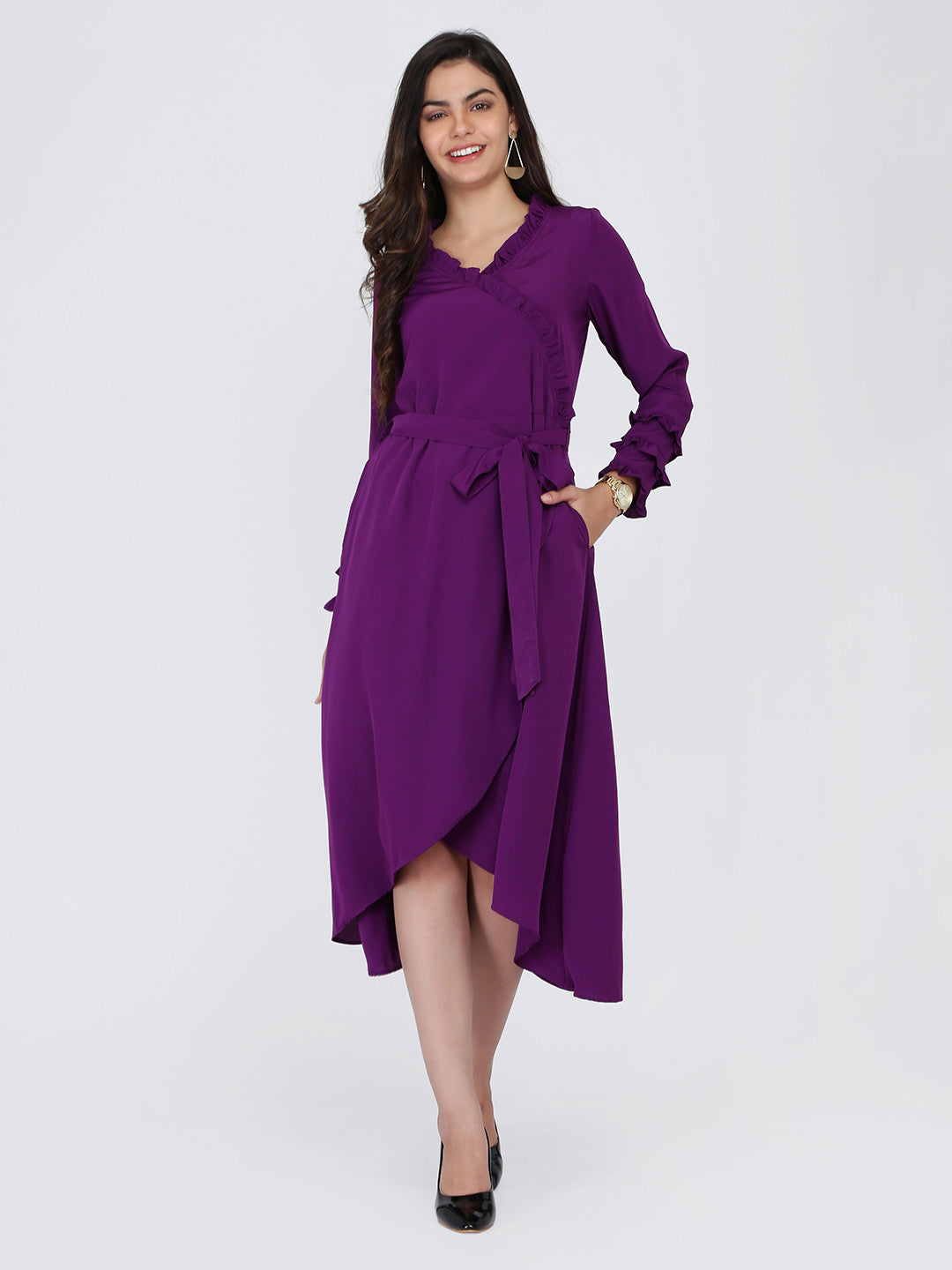 Dohyenne Asymmetric frilled Dress