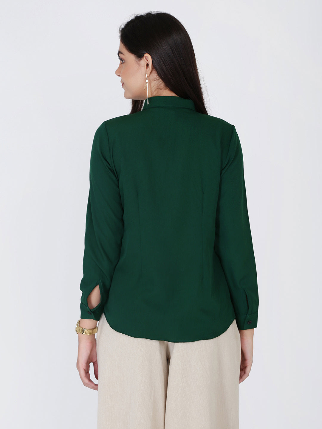 Dohyenne Front Flounce Detail Top