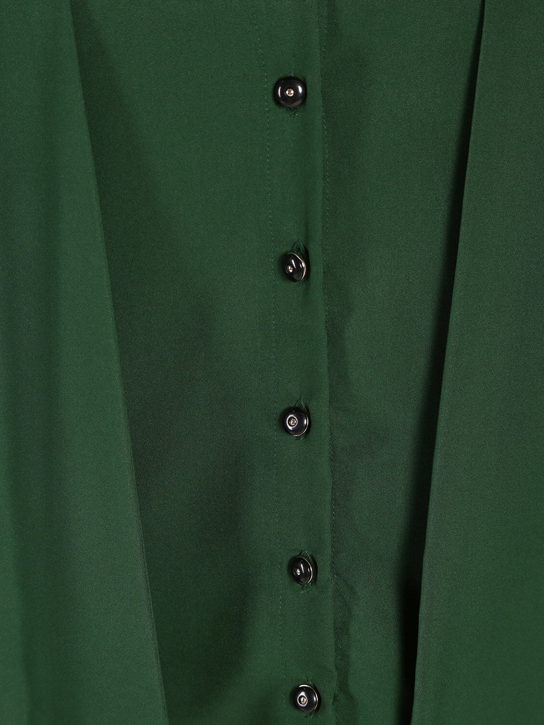 Scarfed collar Button detailed Top